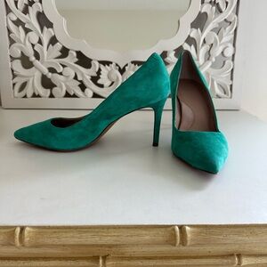 Banana Republic Teal Suede Pumps